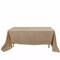 60x102" Natural Rectangular Faux Burlap Tablecloth Wedding Party Decorations